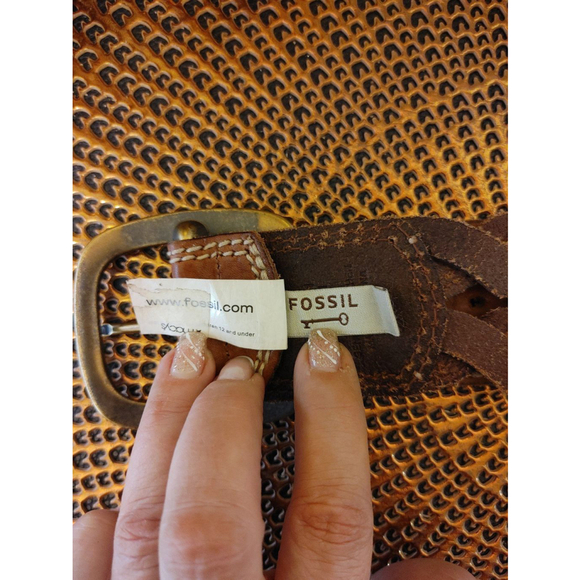 FOSSIL Leather Belt Size S - Picture 6 of 7